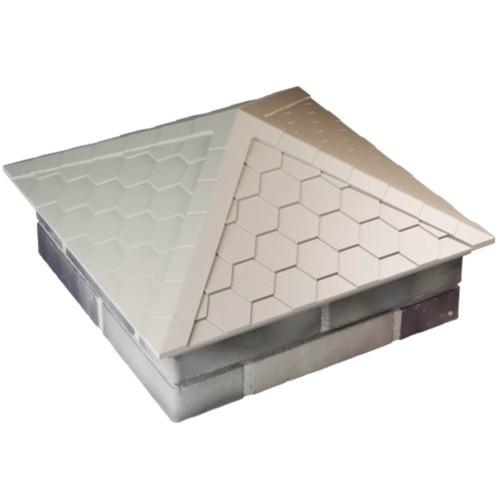 Колпак Zking Эверест Бежевый на столб 2х2 кирпича (535х535мм) Находка фото