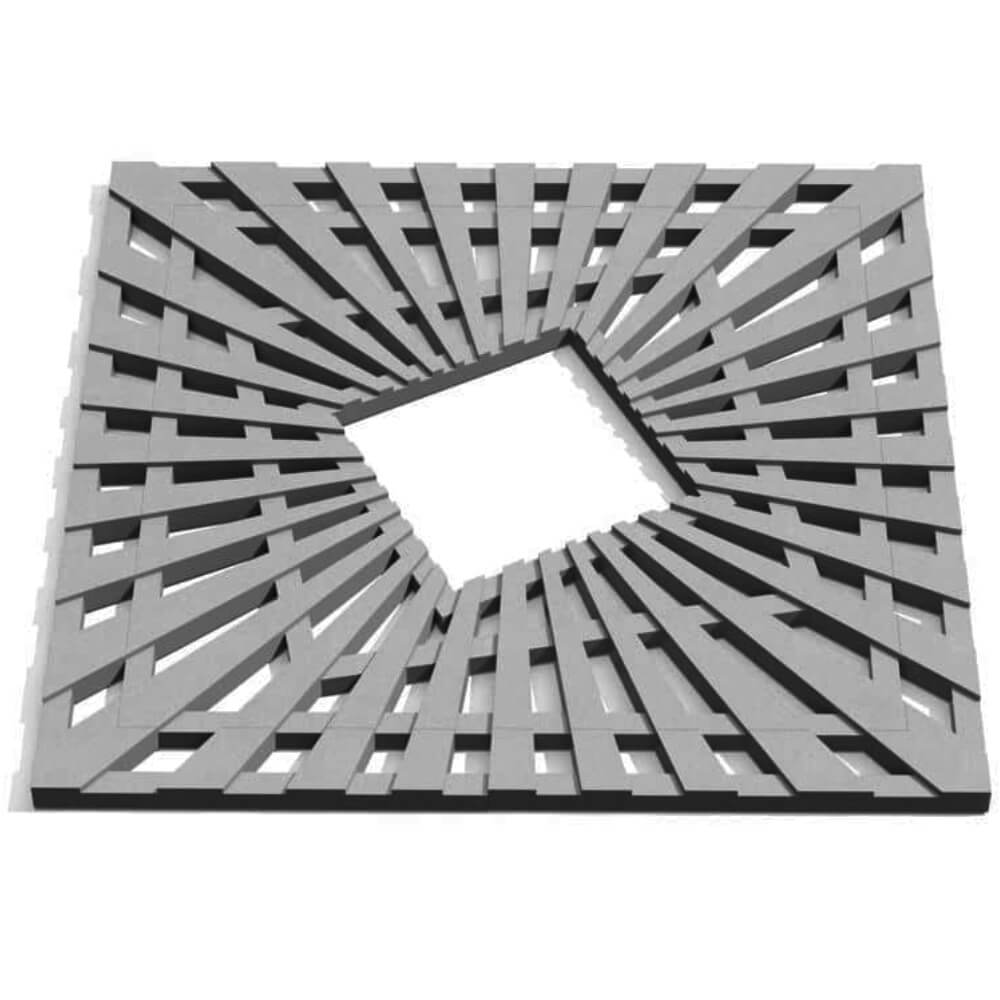 Приствольная решетка для дерева ZKING ATMOSPHERE 1.2х1.2м Серая Находка фото