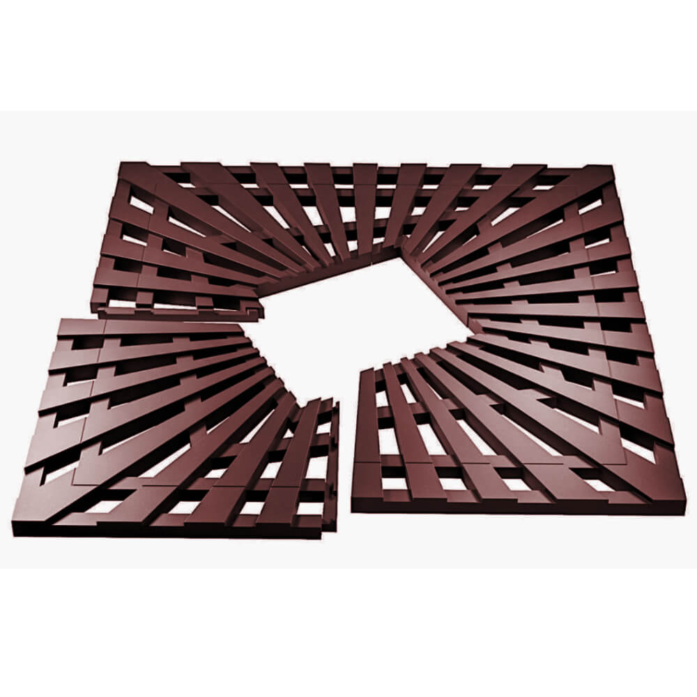 Приствольная решетка для дерева ZKING ATMOSPHERE 1.2х1.2м Коричневая в Находке фото