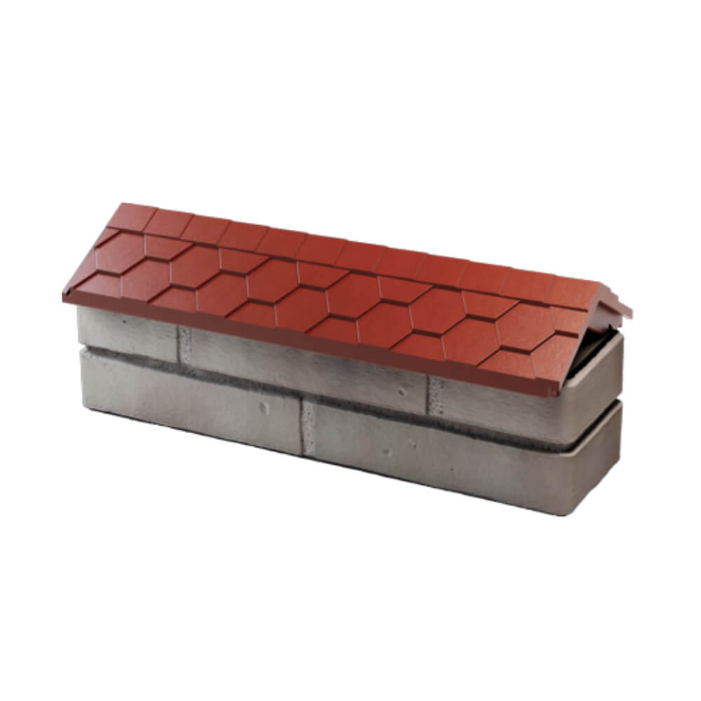 Парапет Zking Эверест Красный с посадкой на 0.5 кирпича (130мм) в Находке фото