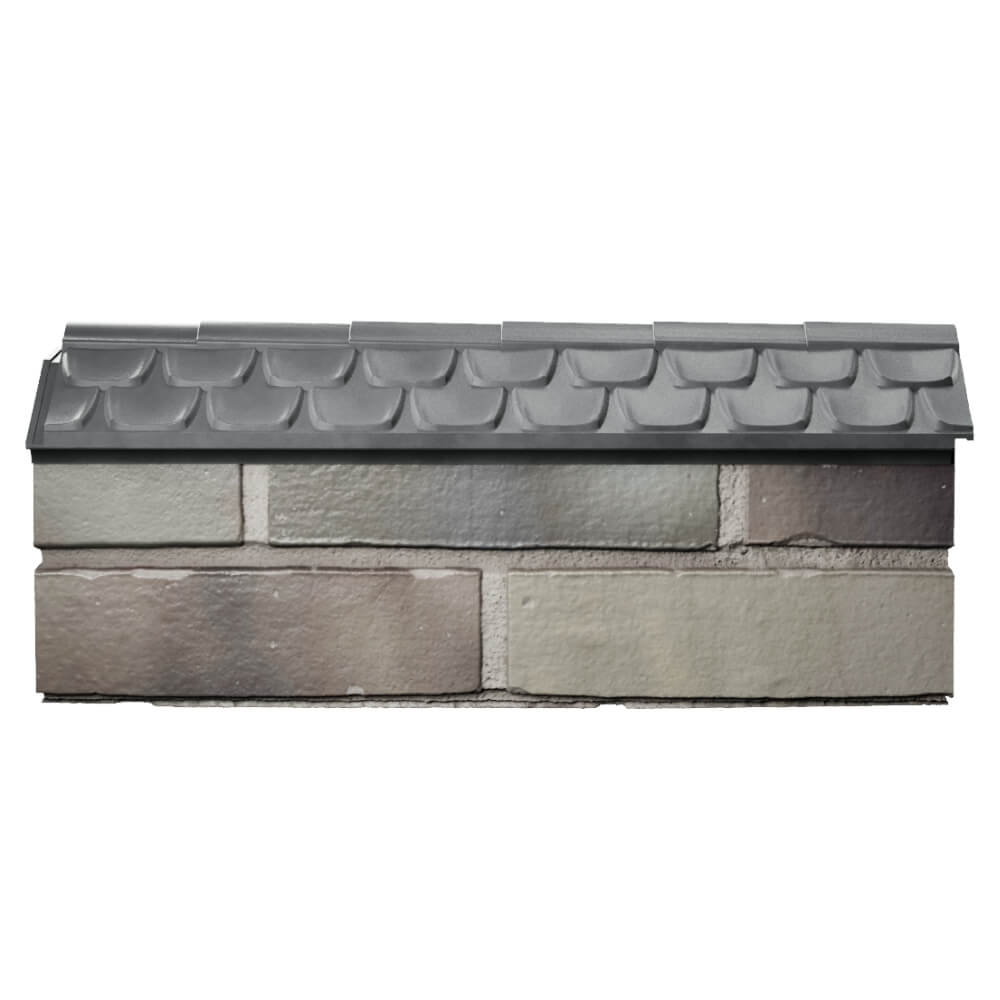 Парапет Zking Эльбрус Серый с посадкой на 0.5 кирпича (130мм) в Находке фото
