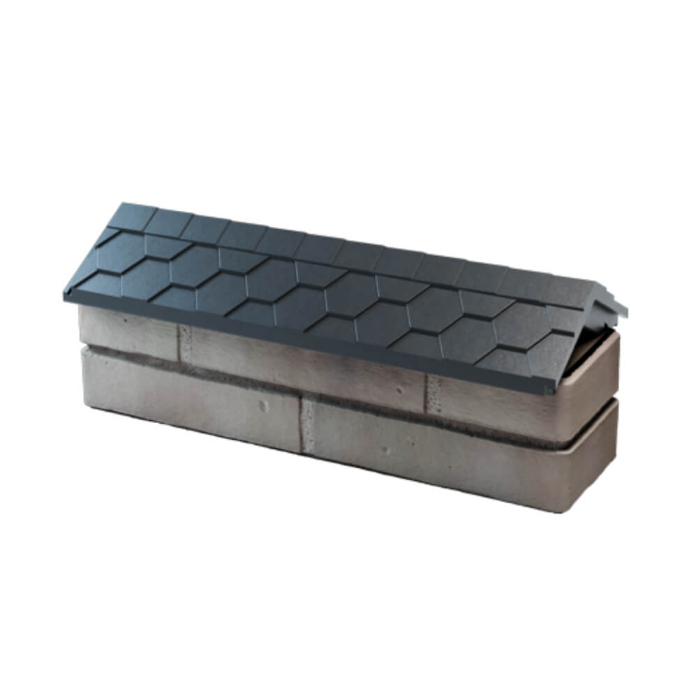 Парапет Zking Эверест Серый с посадкой на 0.5 кирпича (130мм) в Находке фото