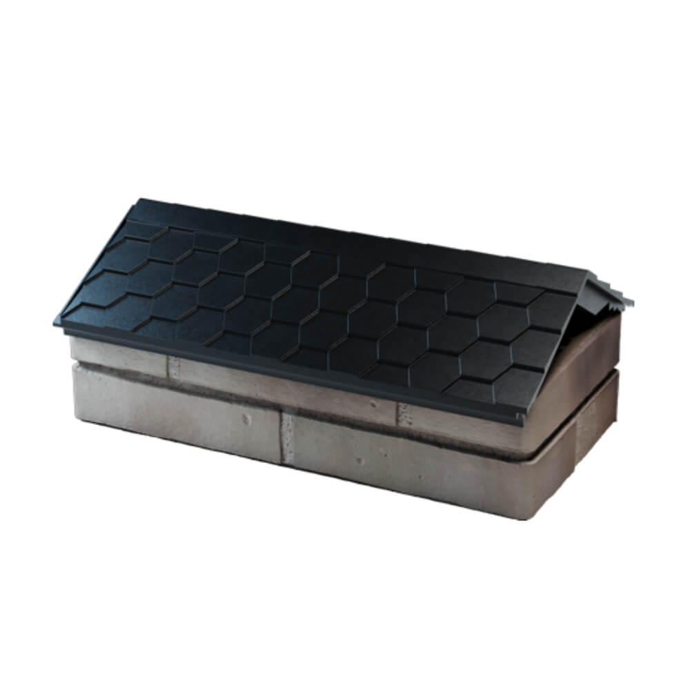 Парапет Zking Эверест Черный с посадкой на 1 кирпич (200/225/255мм) в Находке фото