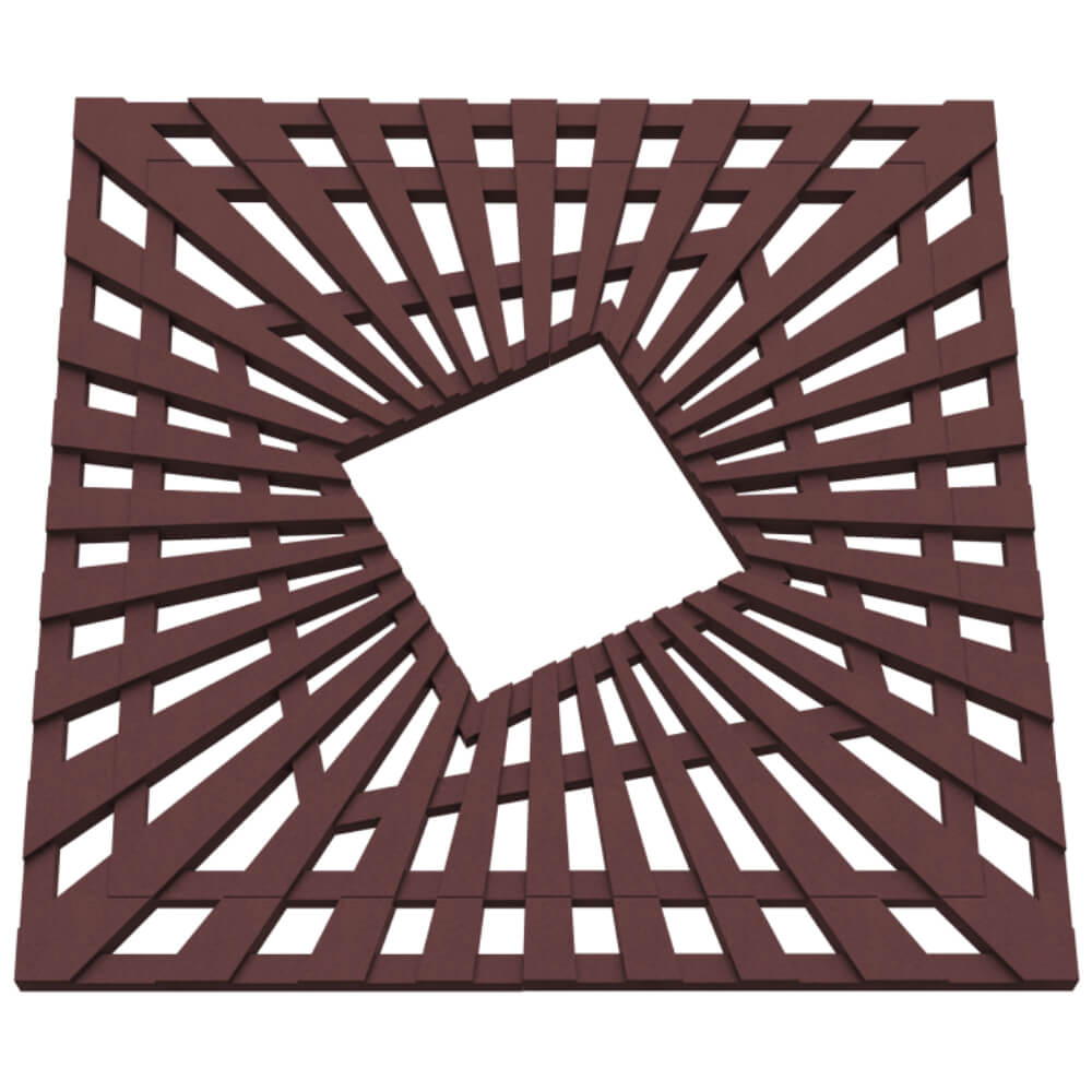 Приствольная решетка для дерева ZKING ATMOSPHERE 1.2х1.2м Коричневая в Находке фото