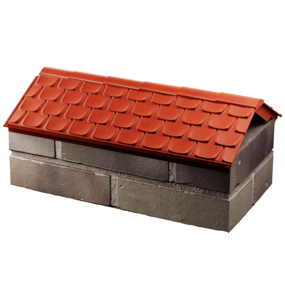 Парапет Zking Эльбрус Красный с посадкой на 1 кирпич (255мм) в Находке фото