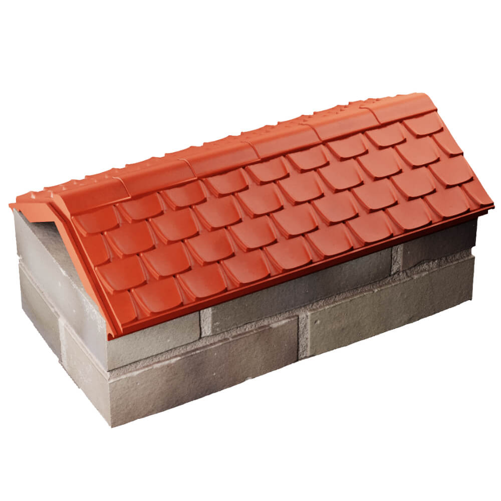 Парапет Zking Эльбрус Красный с посадкой на 1 кирпич (255мм) в Находке фото