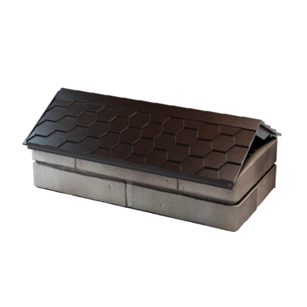 Парапет Zking Эверест Коричневый с посадкой на 1 кирпич (200/225/255мм) в Находке фото