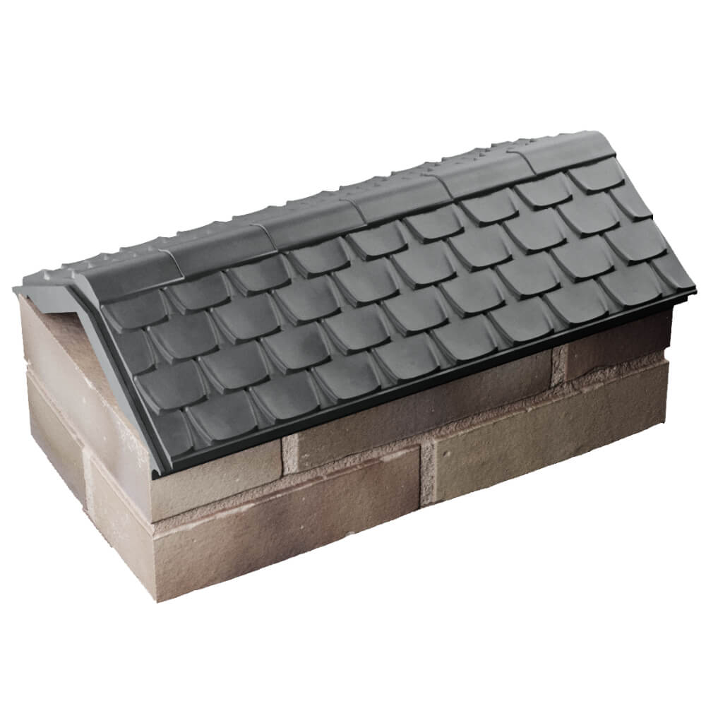 Парапет Zking Эльбрус Серый с посадкой на 1 кирпич (255мм) в Находке фото