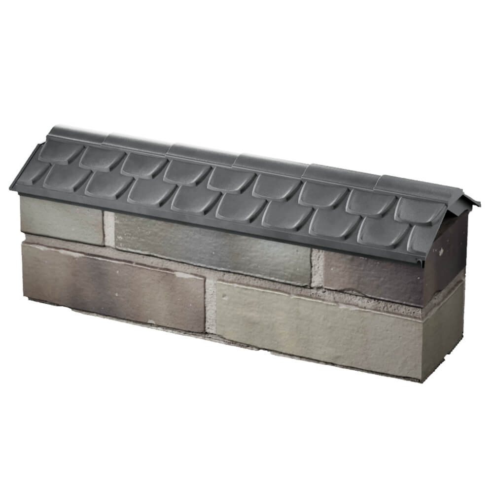 Парапет Zking Эльбрус Серый с посадкой на 0.5 кирпича (130мм) в Находке фото