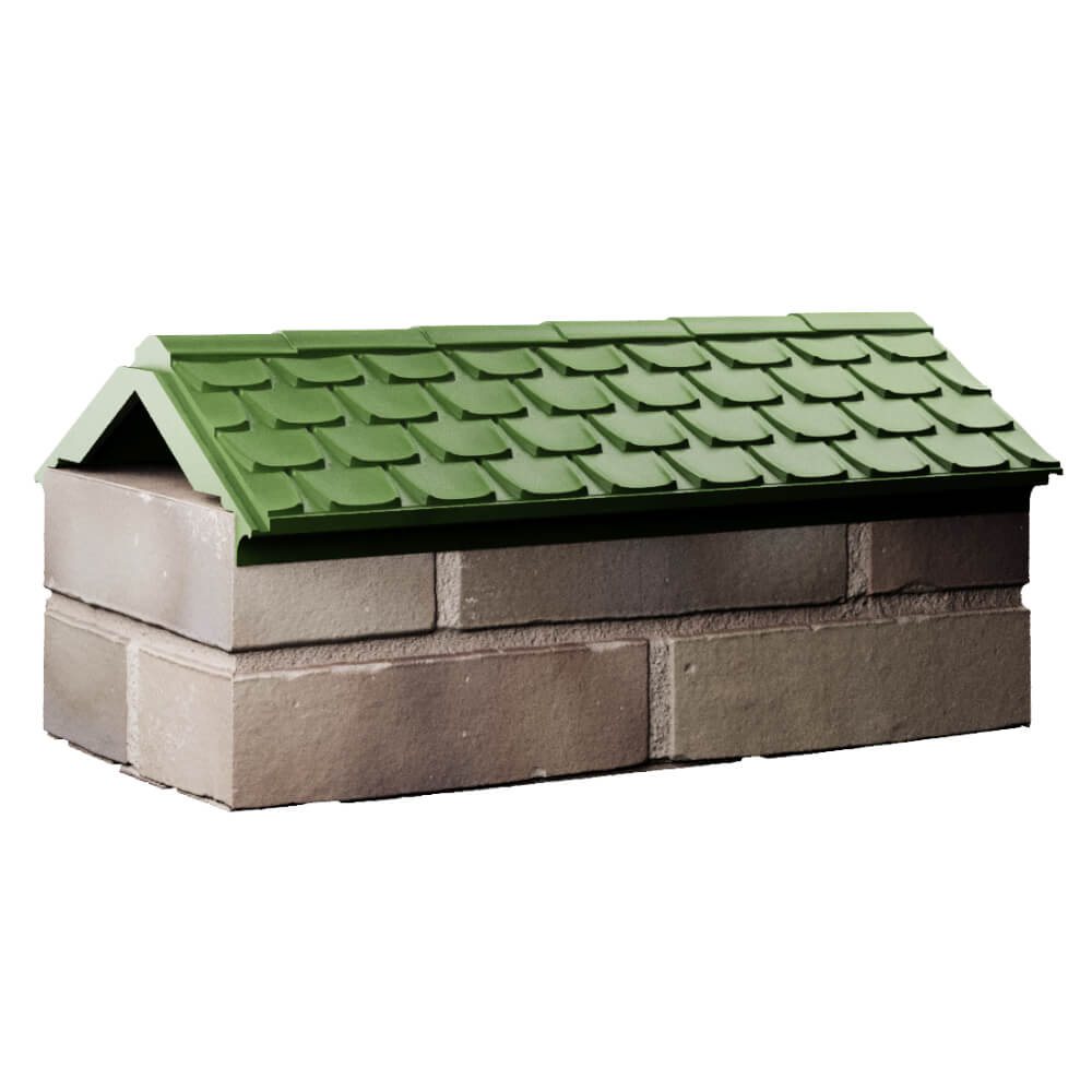 Парапет Zking Эльбрус Зеленый с посадкой на 1 кирпич (255мм) Находка фото