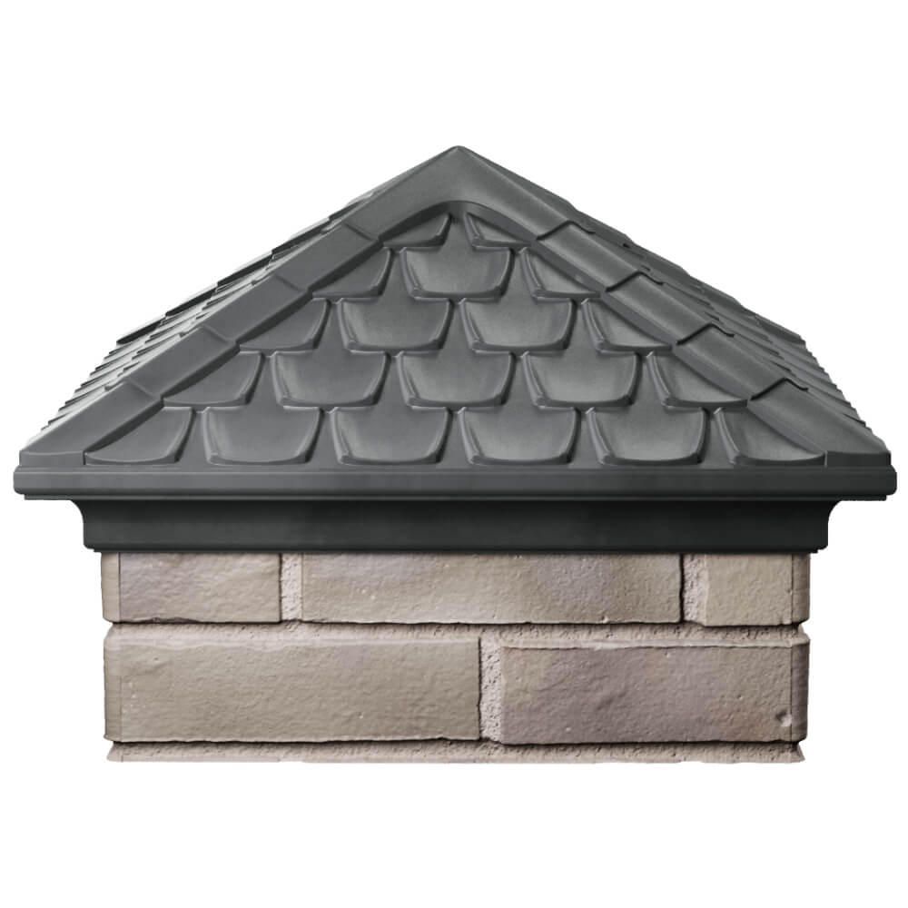 Колпак Zking Эльбрус Серый на столб 1.5х1.5 кирпича (385х385мм) Находка фото