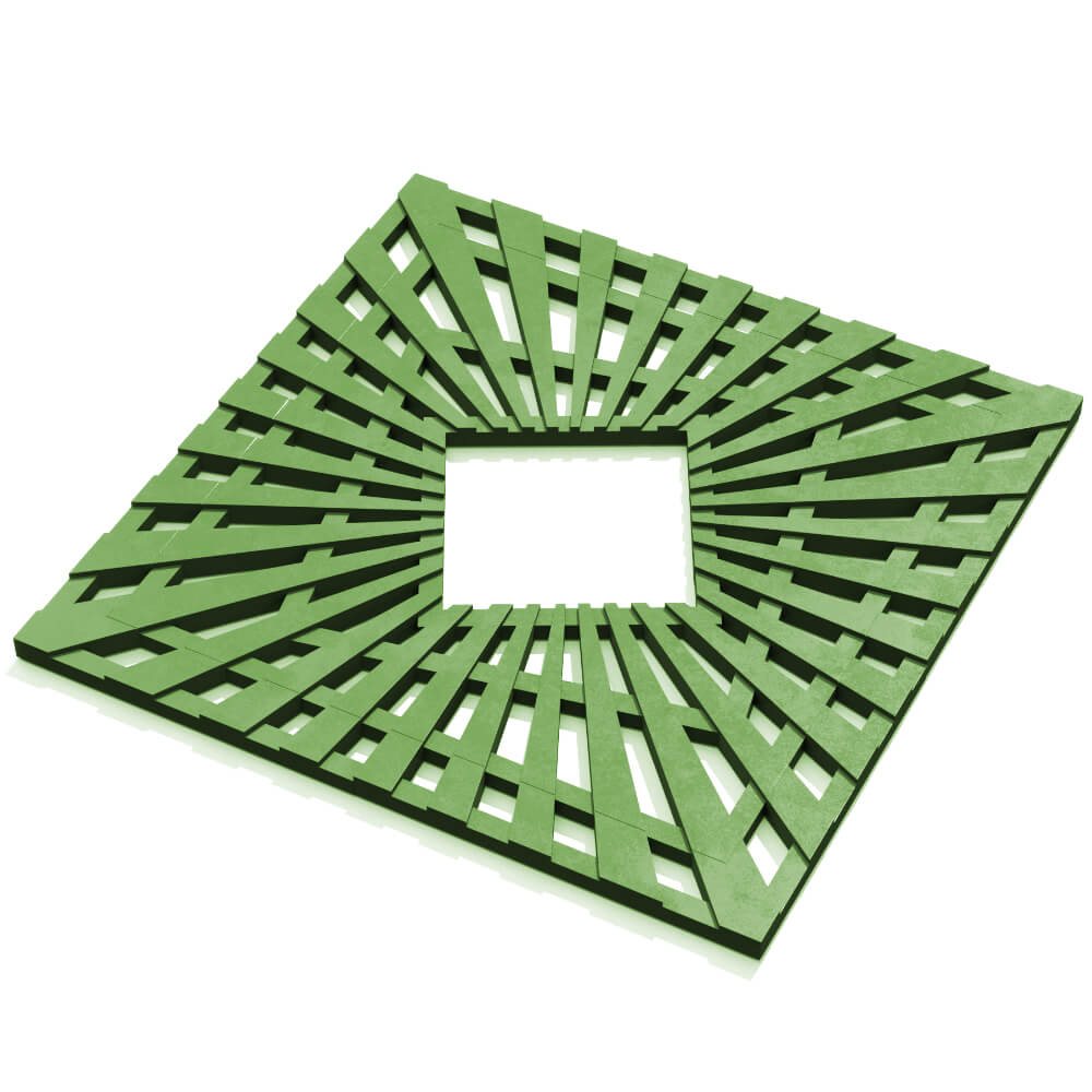 Приствольная решетка для дерева ZKING ATMOSPHERE 1.2х1.2м Зеленая в Находке фото