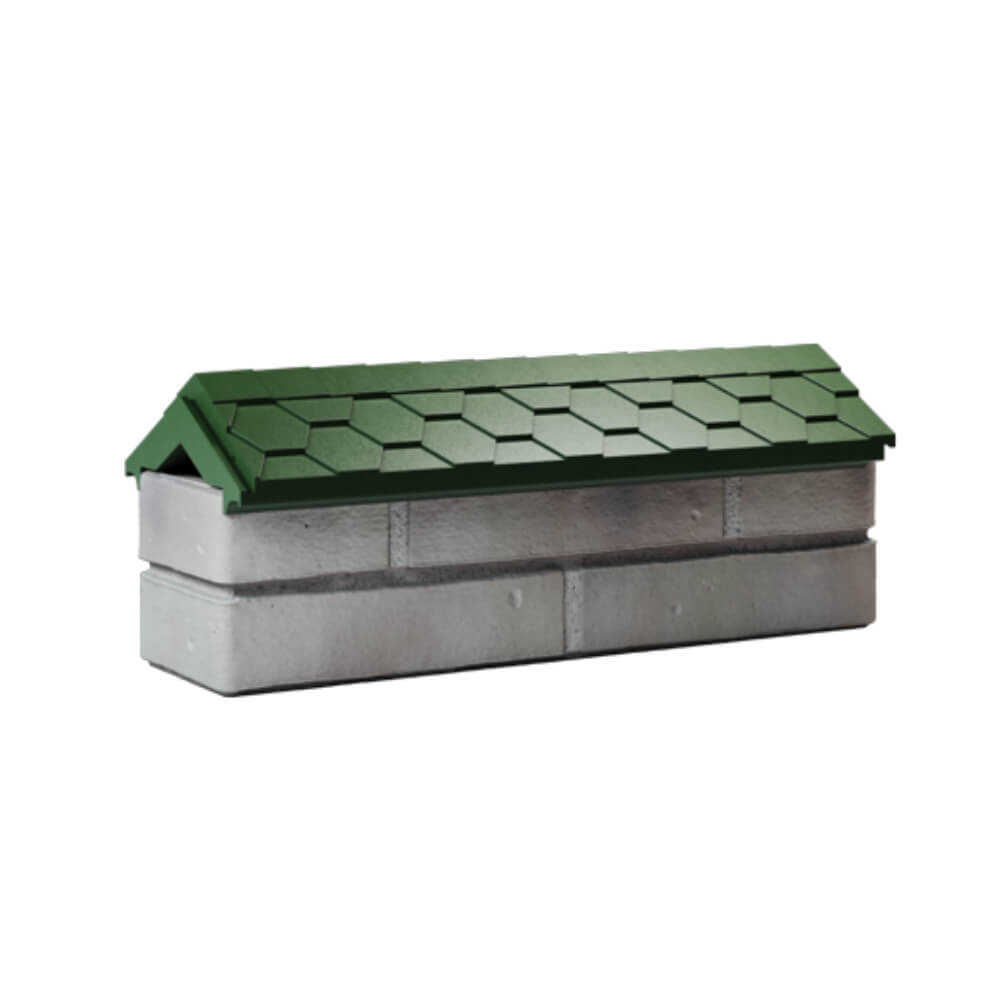 Парапет Zking Эверест Зеленый с посадкой на 0.5 кирпича (130мм) Находка фото