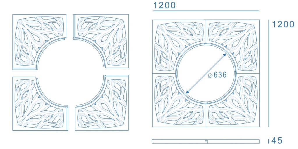 Приствольная решетка для дерева ZKING CRUST 1.2х1.2м Черная в Находке фото