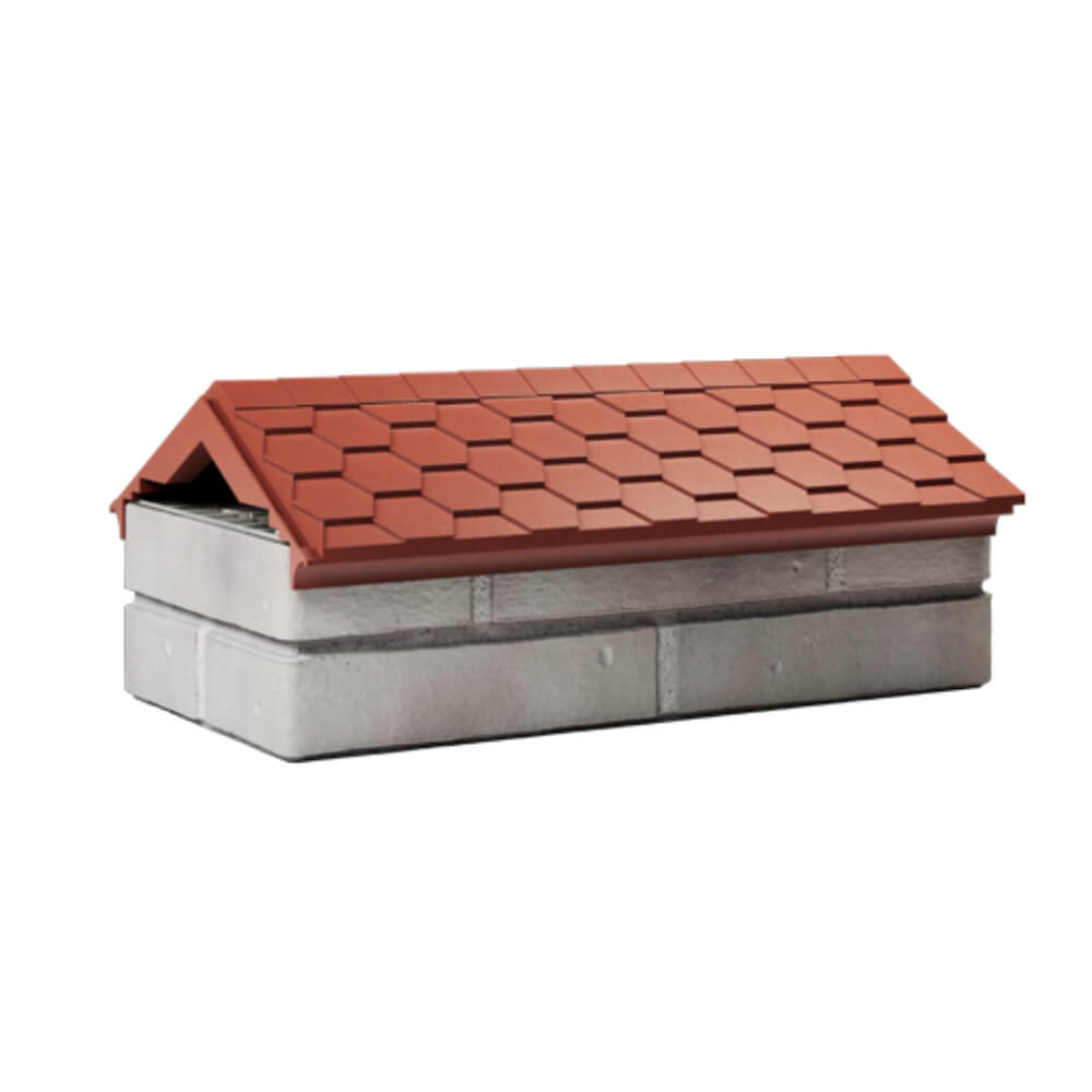 Парапет Zking Эверест Красный с посадкой на 1 кирпич (200/225/255мм) Находка фото