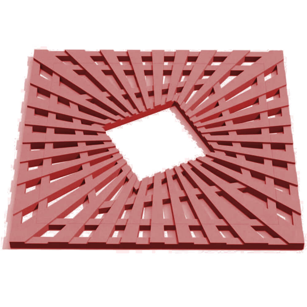 Приствольная решетка для дерева ZKING ATMOSPHERE 1.2х1.2м Красная Находка фото