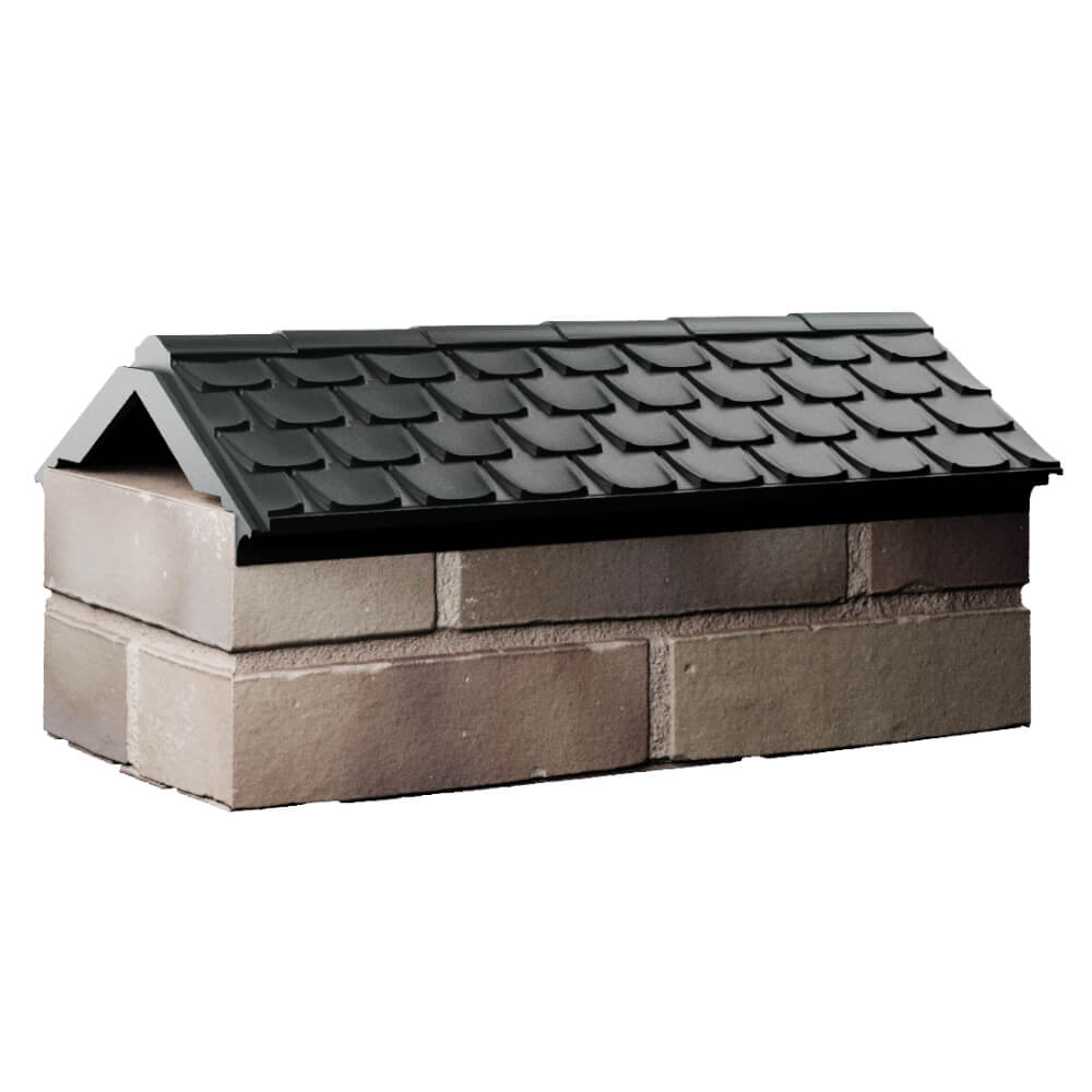 Парапет Zking Эльбрус Черный с посадкой на 1 кирпич (255мм) Находка фото