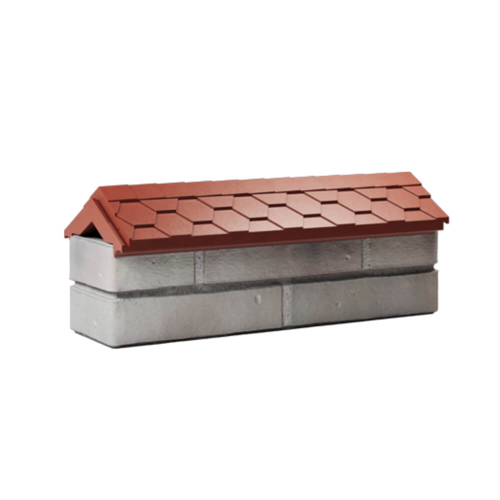 Парапет Zking Эверест Красный с посадкой на 0.5 кирпича (130мм) Находка фото