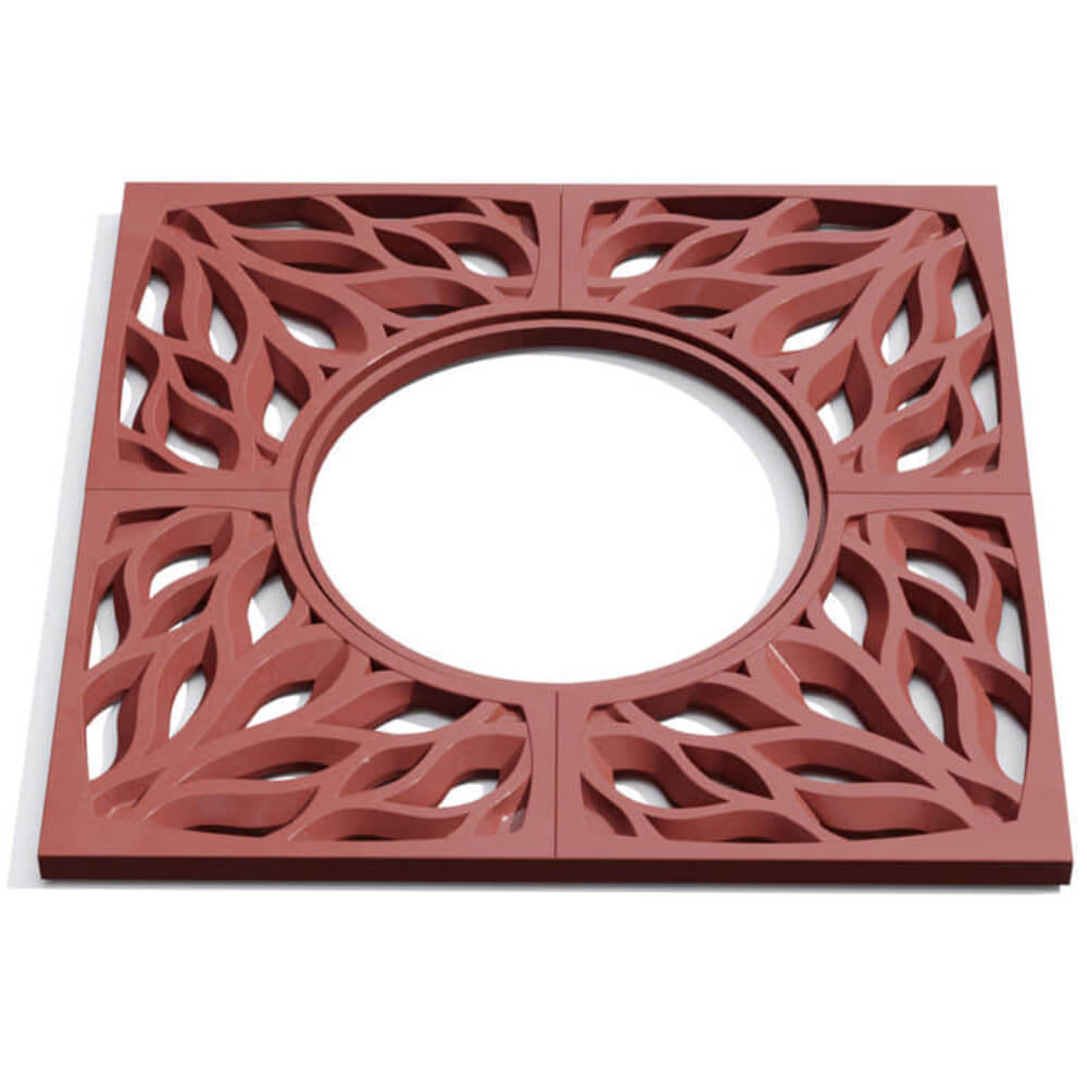 Приствольная решетка для дерева ZKING CRUST 1.2х1.2м Красная Находка фото