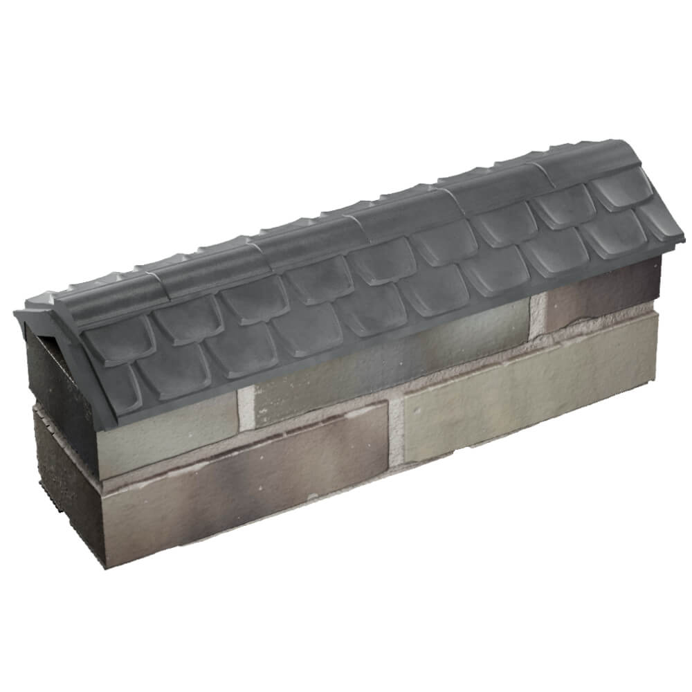 Парапет Zking Эльбрус Серый с посадкой на 0.5 кирпича (130мм) в Находке фото