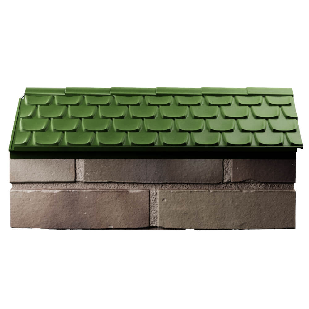 Парапет Zking Эльбрус Зеленый с посадкой на 1 кирпич (255мм) в Находке фото
