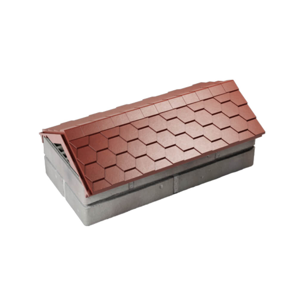 Парапет Zking Эверест Красный с посадкой на 1 кирпич (200/225/255мм) в Находке фото