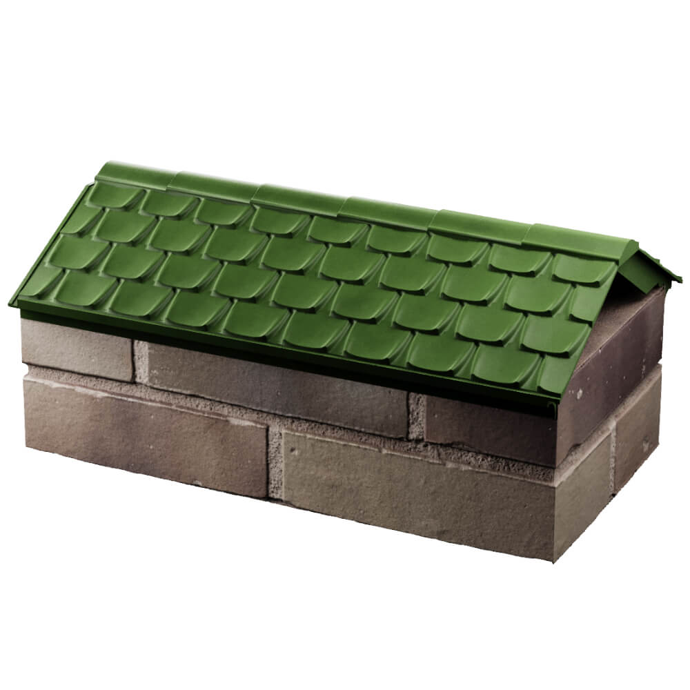 Парапет Zking Эльбрус Зеленый с посадкой на 1 кирпич (255мм) в Находке фото