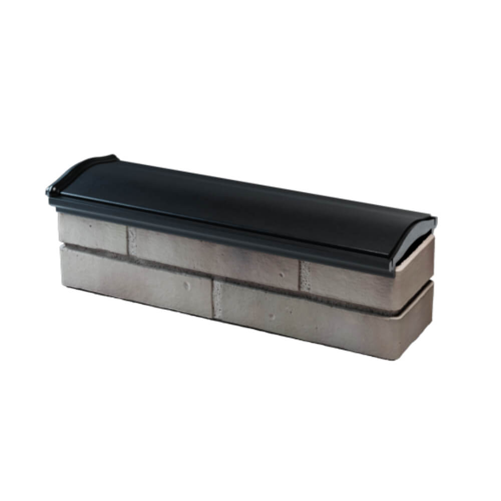 Парапет Zking Монблан Черный посадка на 0.5 кирпича (130мм)