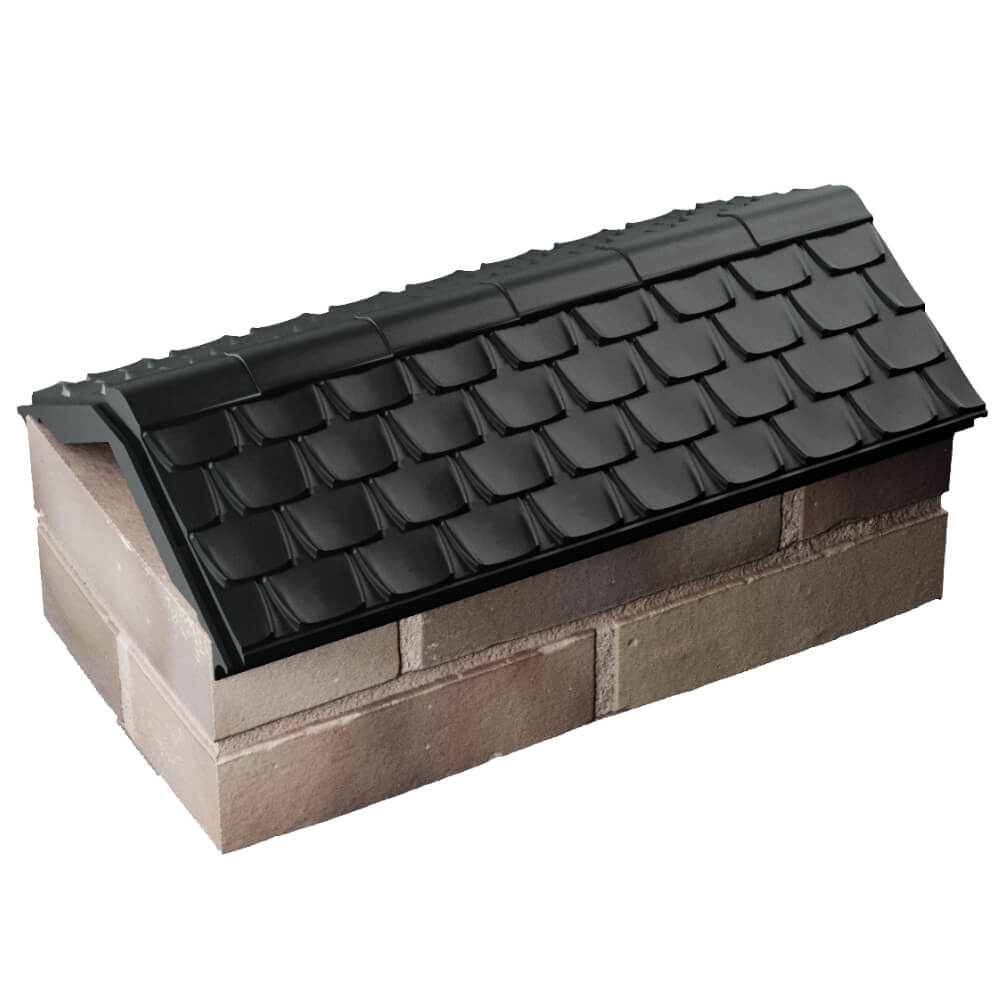 Парапет Zking Эльбрус Черный с посадкой на 1 кирпич (255мм) в Находке фото