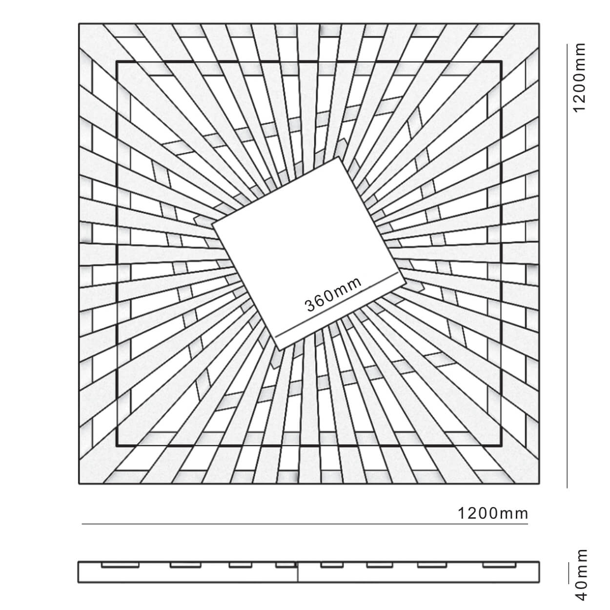 Приствольная решетка для дерева ZKING ATMOSPHERE 1.2х1.2м Черная в Находке фото