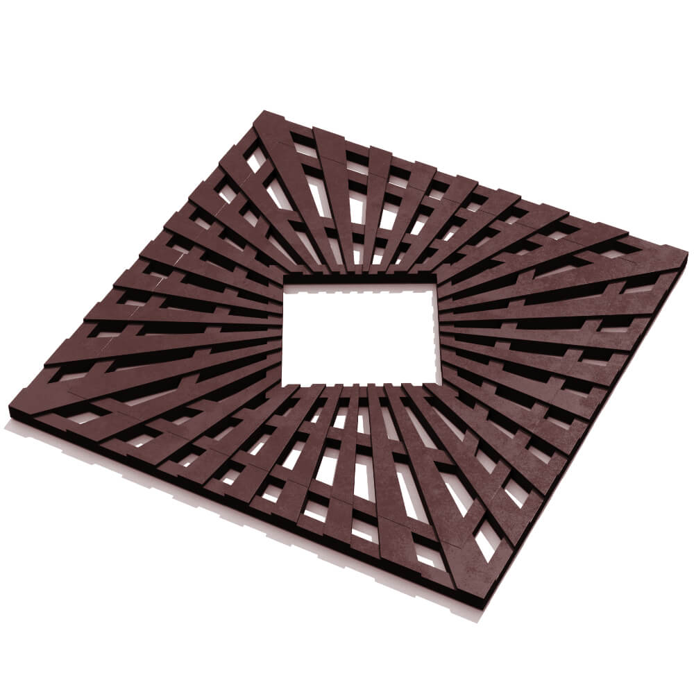 Приствольная решетка для дерева ZKING ATMOSPHERE 1.2х1.2м Коричневая в Находке фото