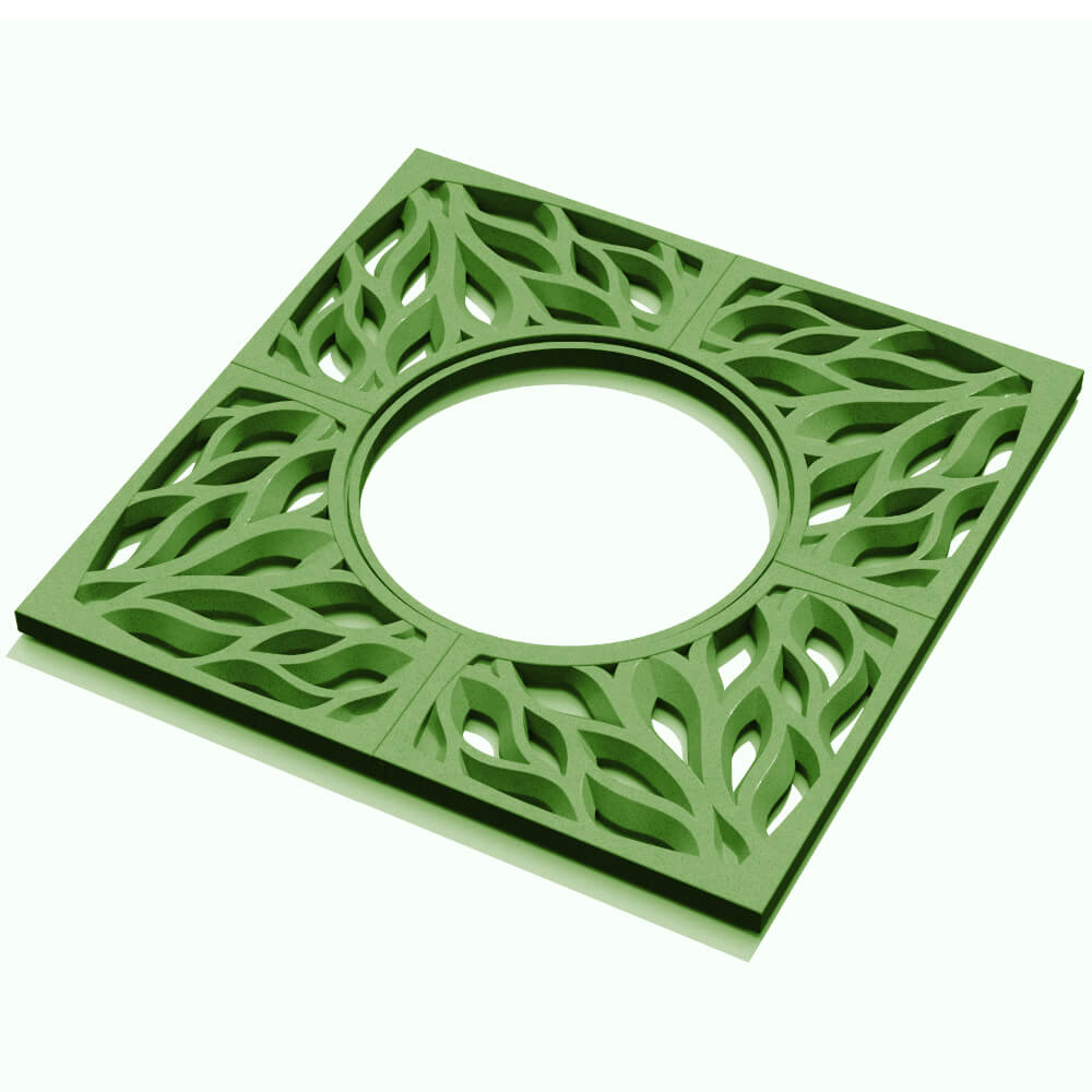 Приствольная решетка для дерева ZKING CRUST 1.2х1.2м Зеленая в Находке фото