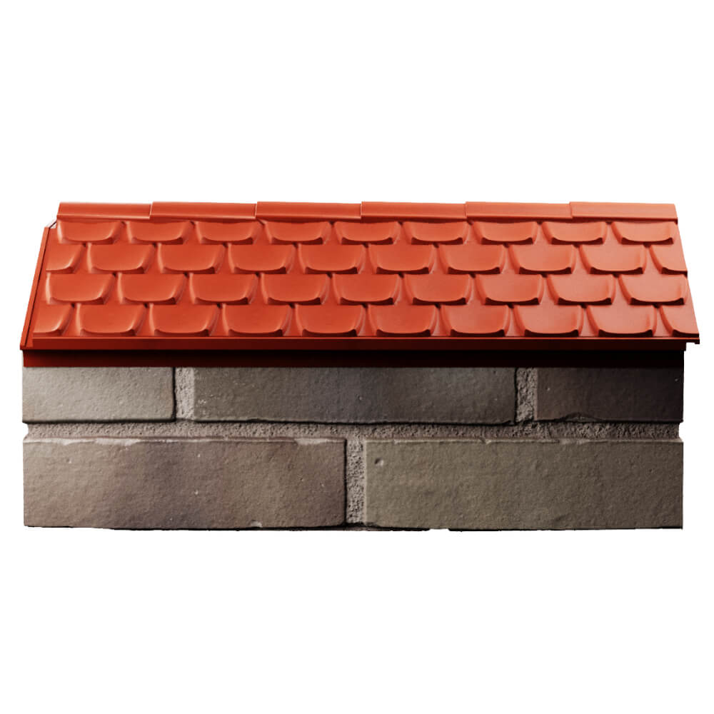 Парапет Zking Эльбрус Красный с посадкой на 1 кирпич (255мм) в Находке фото