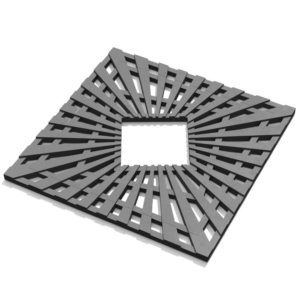 Приствольная решетка для дерева ZKING ATMOSPHERE 1.2х1.2м Серая в Находке фото