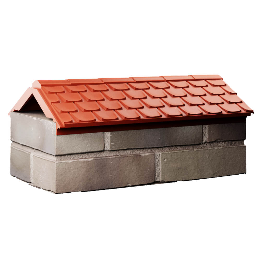Парапет Zking Эльбрус Красный с посадкой на 1 кирпич (255мм) Находка фото
