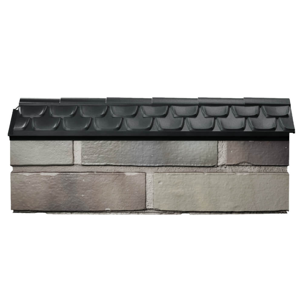 Парапет Zking Эльбрус Черный с посадкой на 0.5 кирпича (130мм) в Находке фото