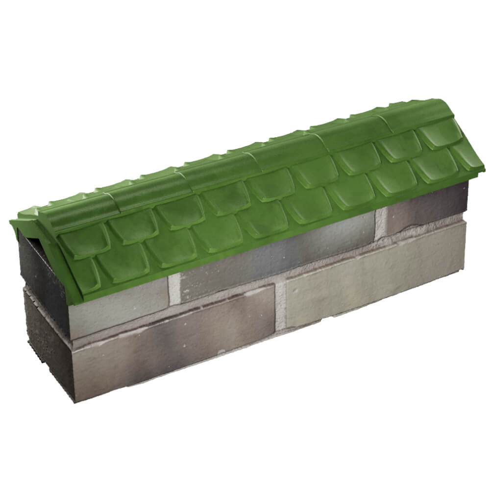Парапет Zking Эльбрус Зеленый с посадкой на 0.5 кирпича (130мм) в Находке фото